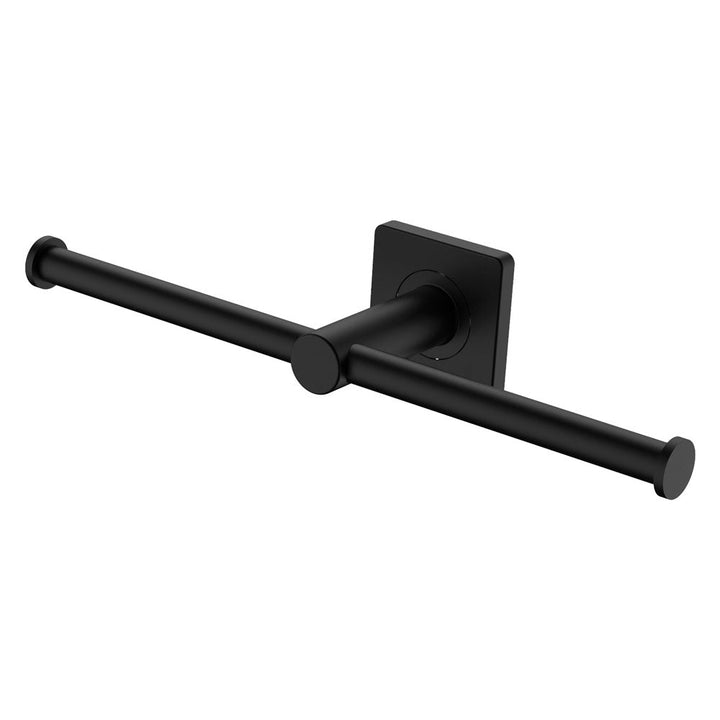 Sansa Double Toilet Roll Holder - Matte Black