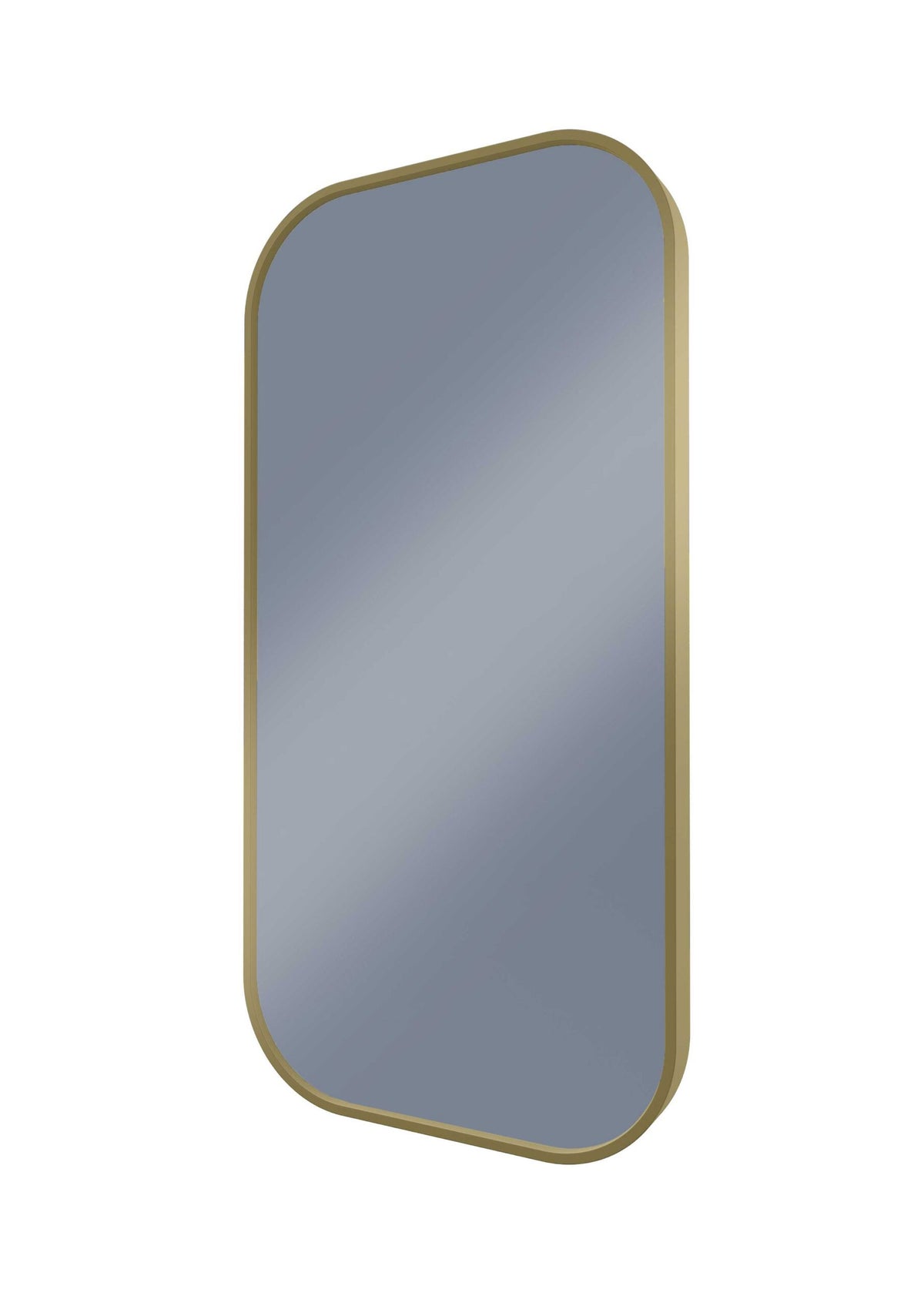 Modern Soft Rectangle Mirror Nordic Gold