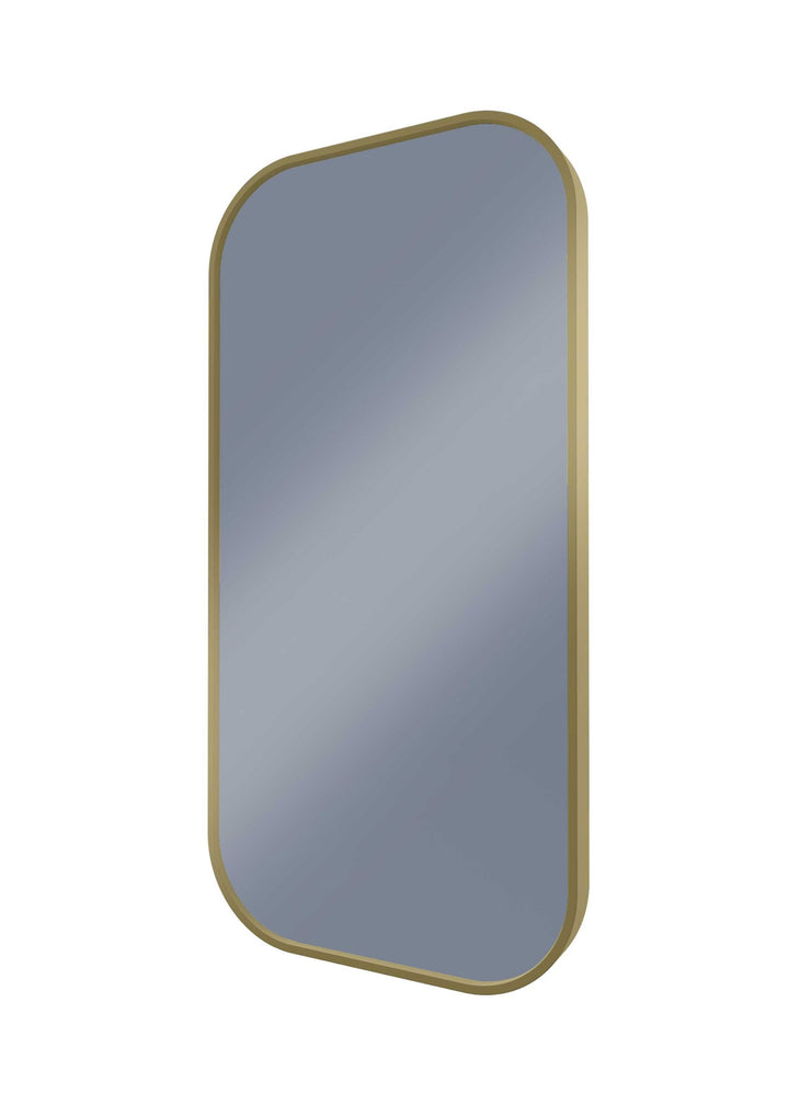 Modern Soft Rectangle Mirror Nordic Gold