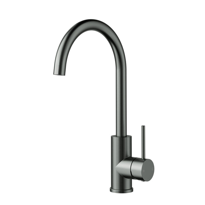 Otus Slimline Sink Mixer Gooseneck - Gun Metal