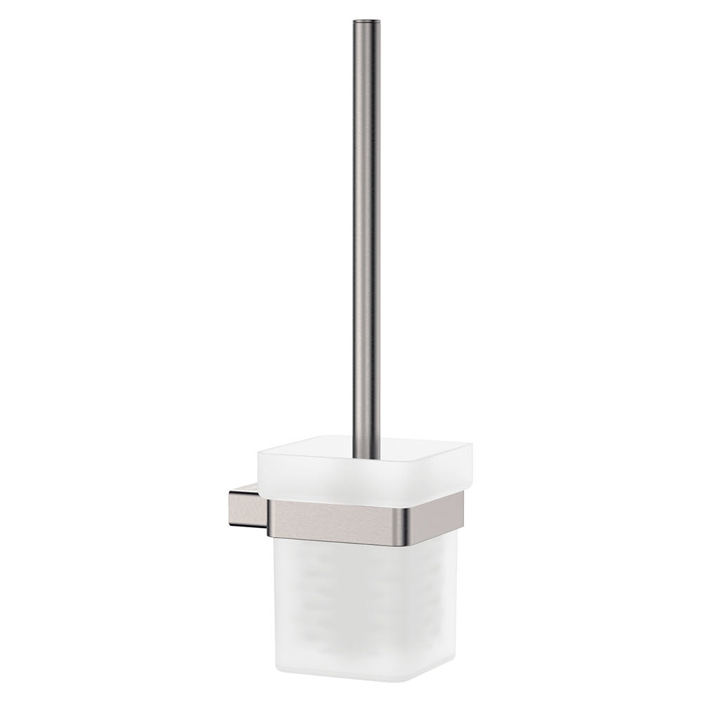 Tono Toilet Brush &amp; Holder - Brushed Nickel