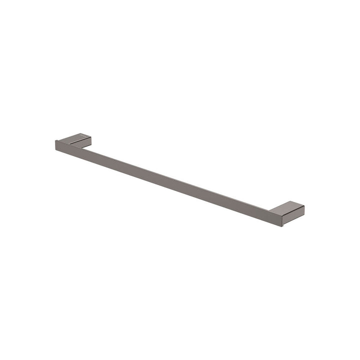 Tono Single Towel Rail, 610 mm - Gun Metal