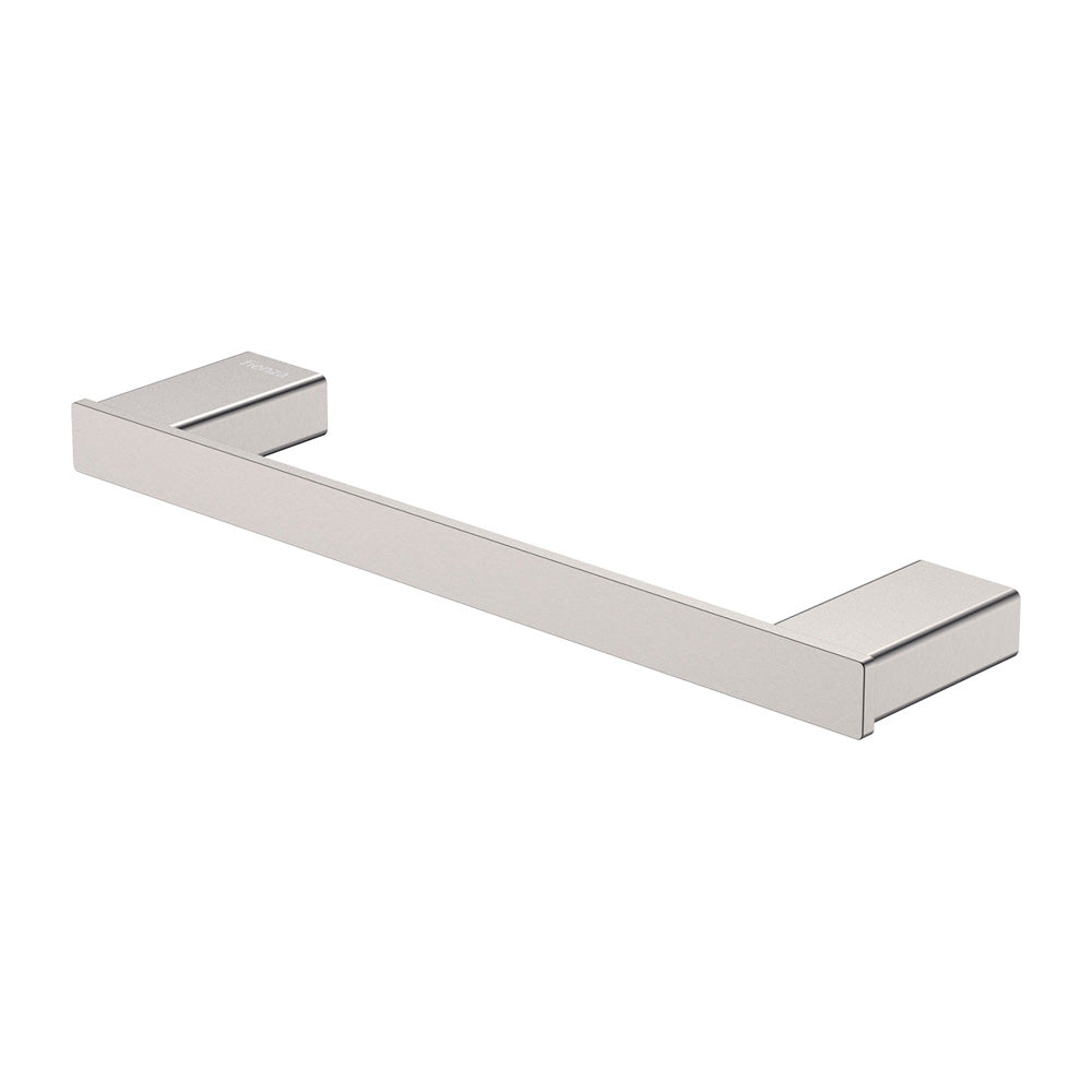 Tono Single Towel Rail, 300mm - Brushed Nickel