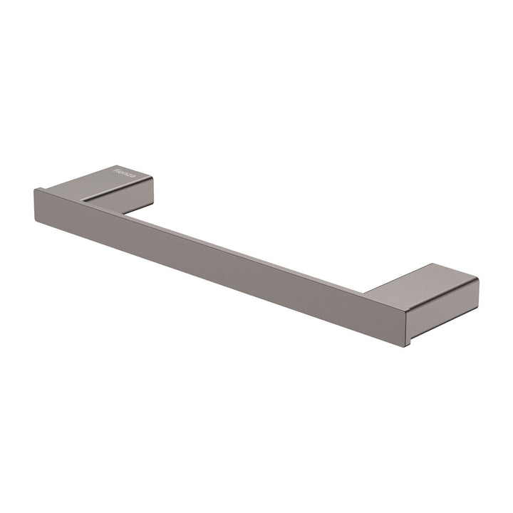 Tono Single Towel Rail, 300mm - Gun Metal