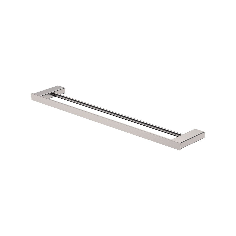 Tono Double Towel Rail, 610 mm - Brushed Nickel