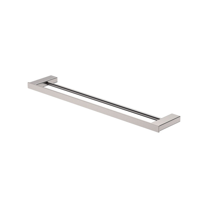 Tono Double Towel Rail, 610 mm - Brushed Nickel