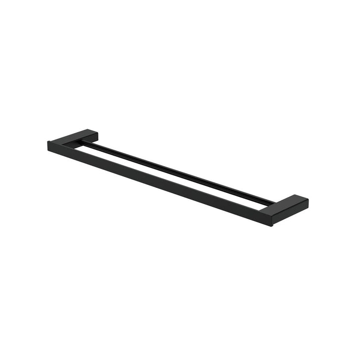 Tono Double Towel Rail, 610 mm - Matte Black
