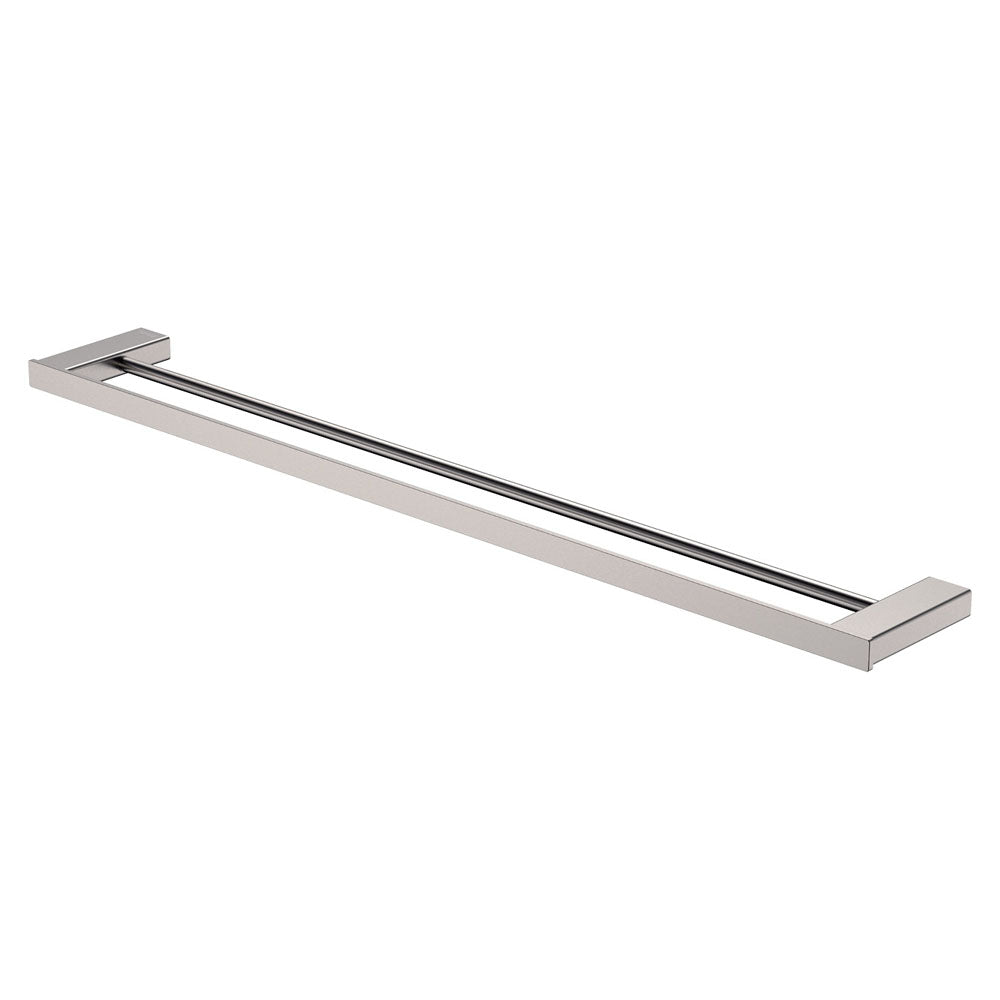 Tono Double Towel Rail, 810 mm - Brushed Nickel