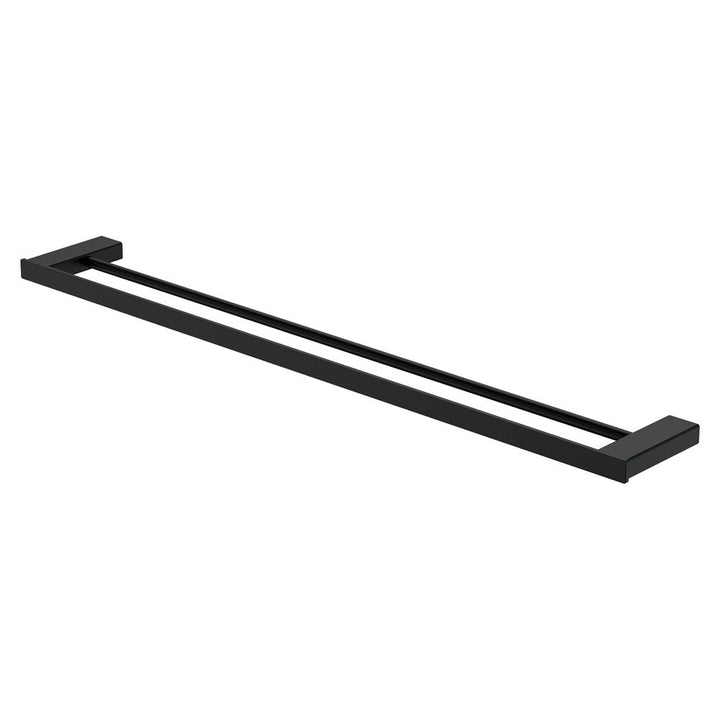Tono Double Towel Rail, 810 mm - Matte Black