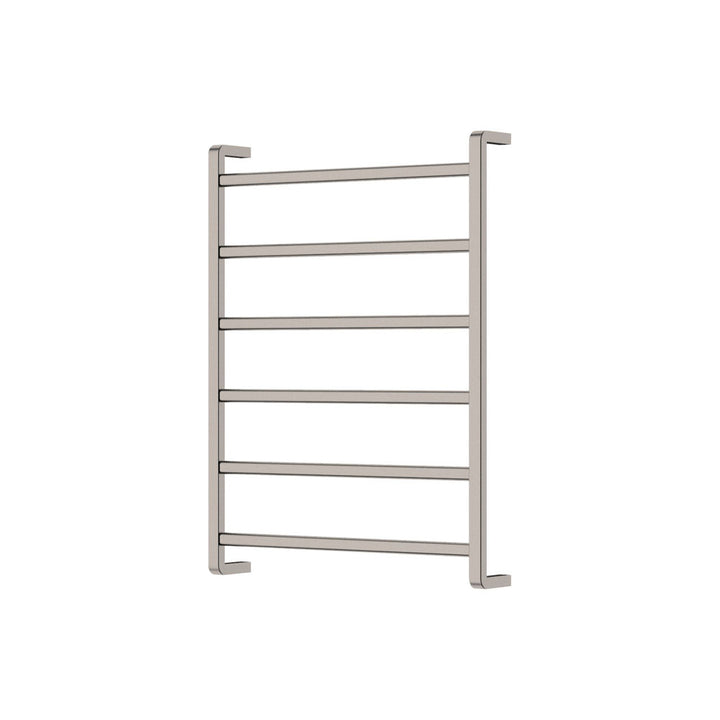 Tono Heated Towel Rail, 600 x 800mm - Brushed Nickel