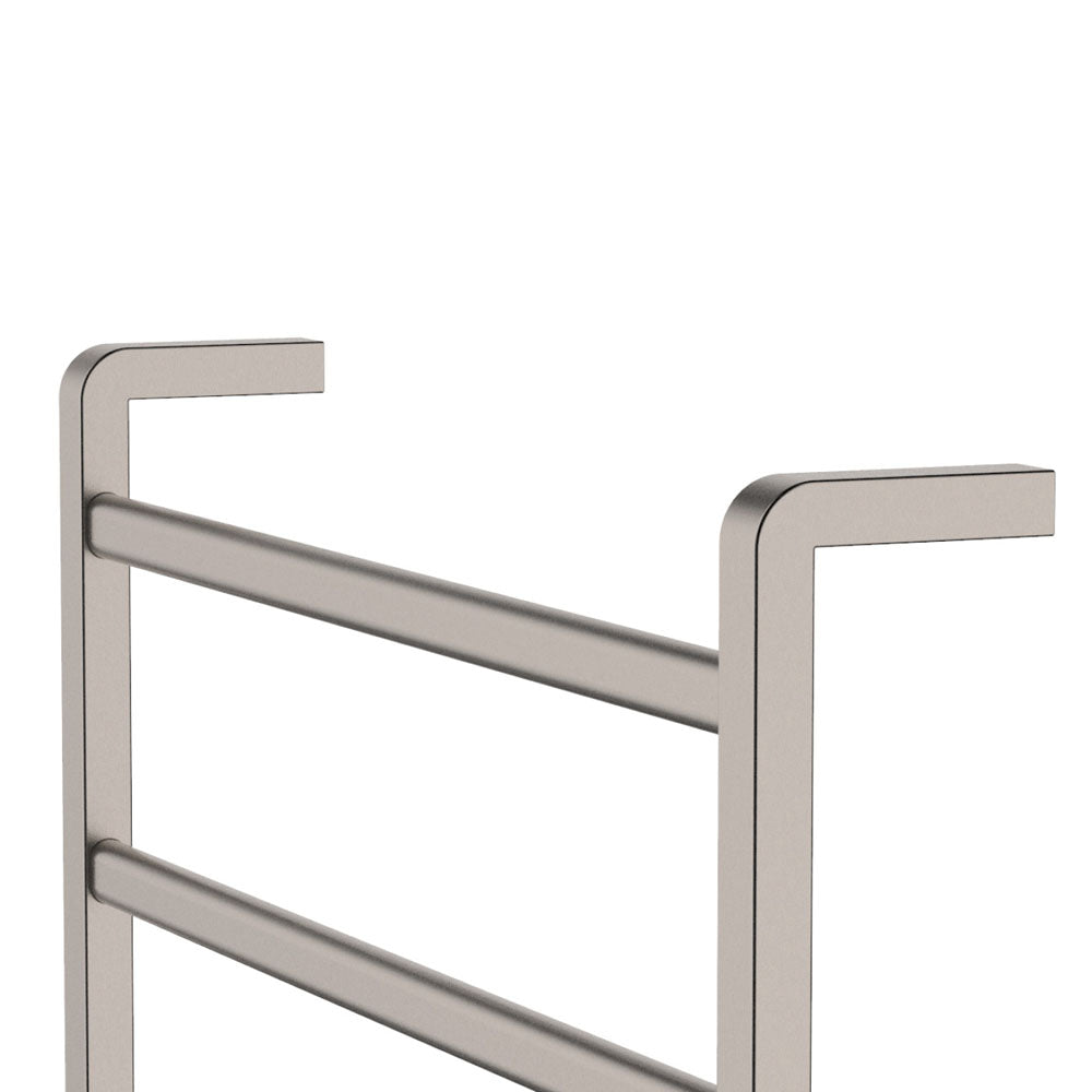 Tono Heated Towel Rail, 600 x 800mm - Brushed Nickel