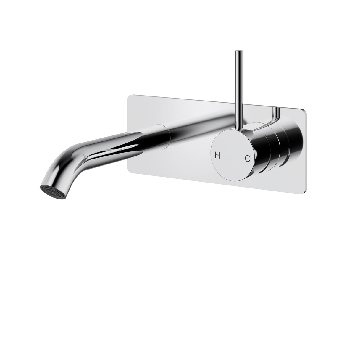 Otus Slimline Wall Basin Mixer Trim Kit Lever Up - Chrome