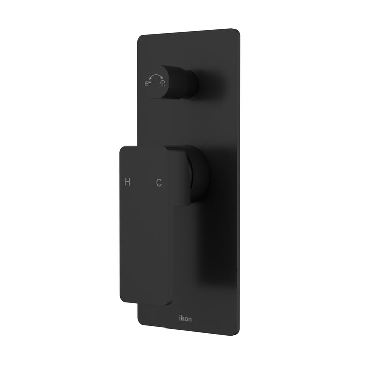 Ceram Wall Mixer Diverter - Matt Black