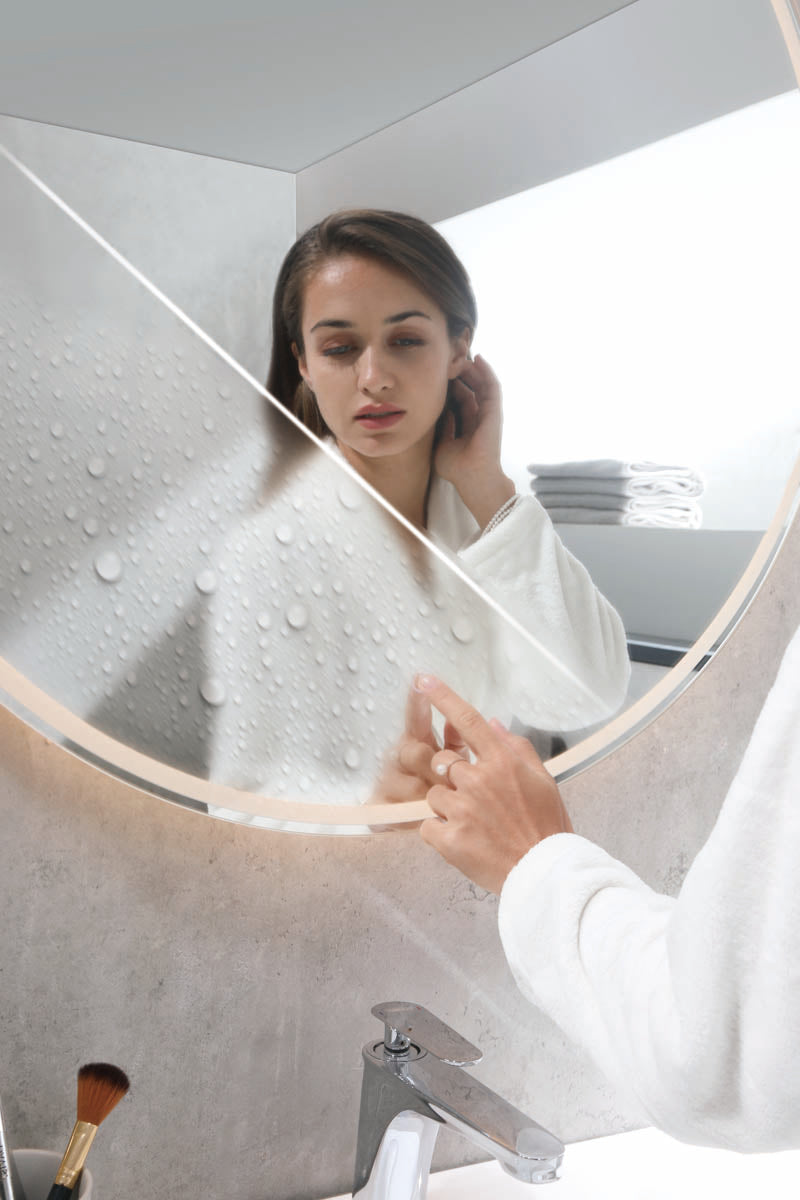 Sphere LED Mirror with Demister Frameless product view 2