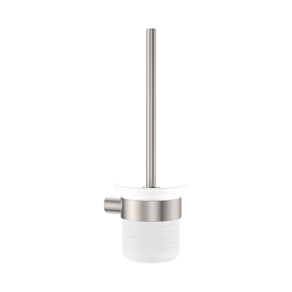 Empire Slim Toilet Brush &amp; Holder - Brushed Nickel
