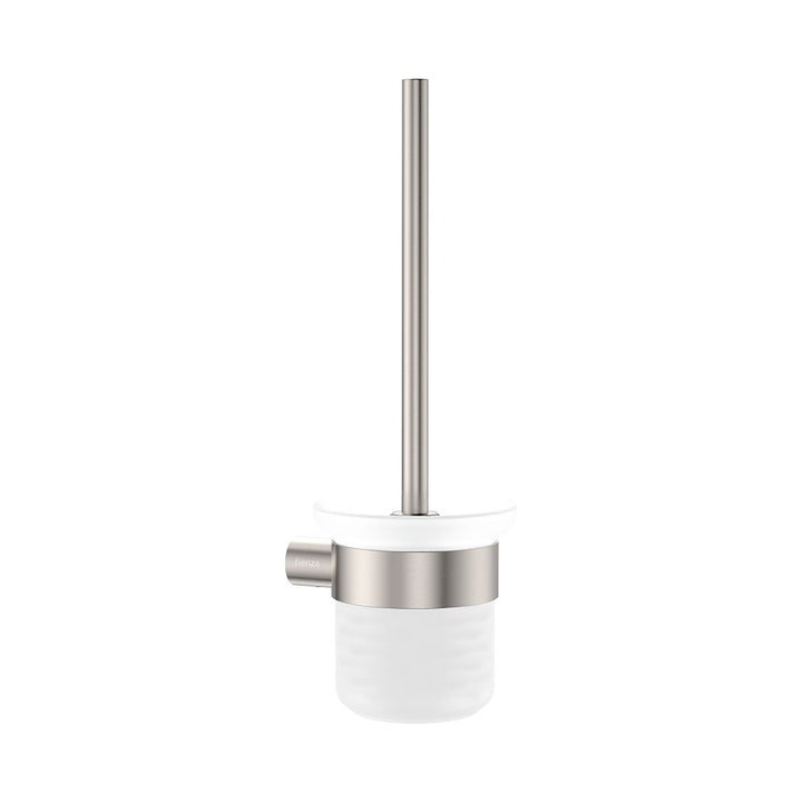 Empire Slim Toilet Brush &amp; Holder - Brushed Nickel