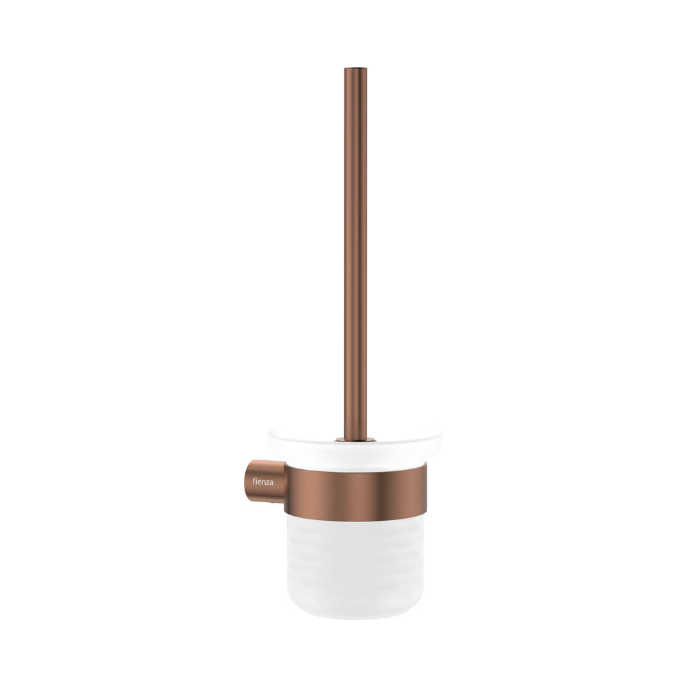 Empire Slim Toilet Brush &amp; Holder - Brushed Copper