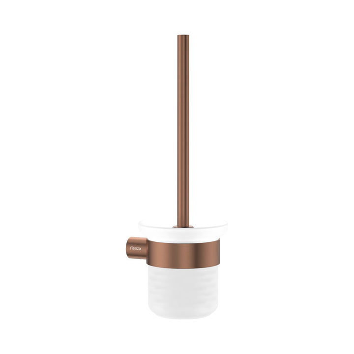 Empire Slim Toilet Brush & Holder - Brushed Copper