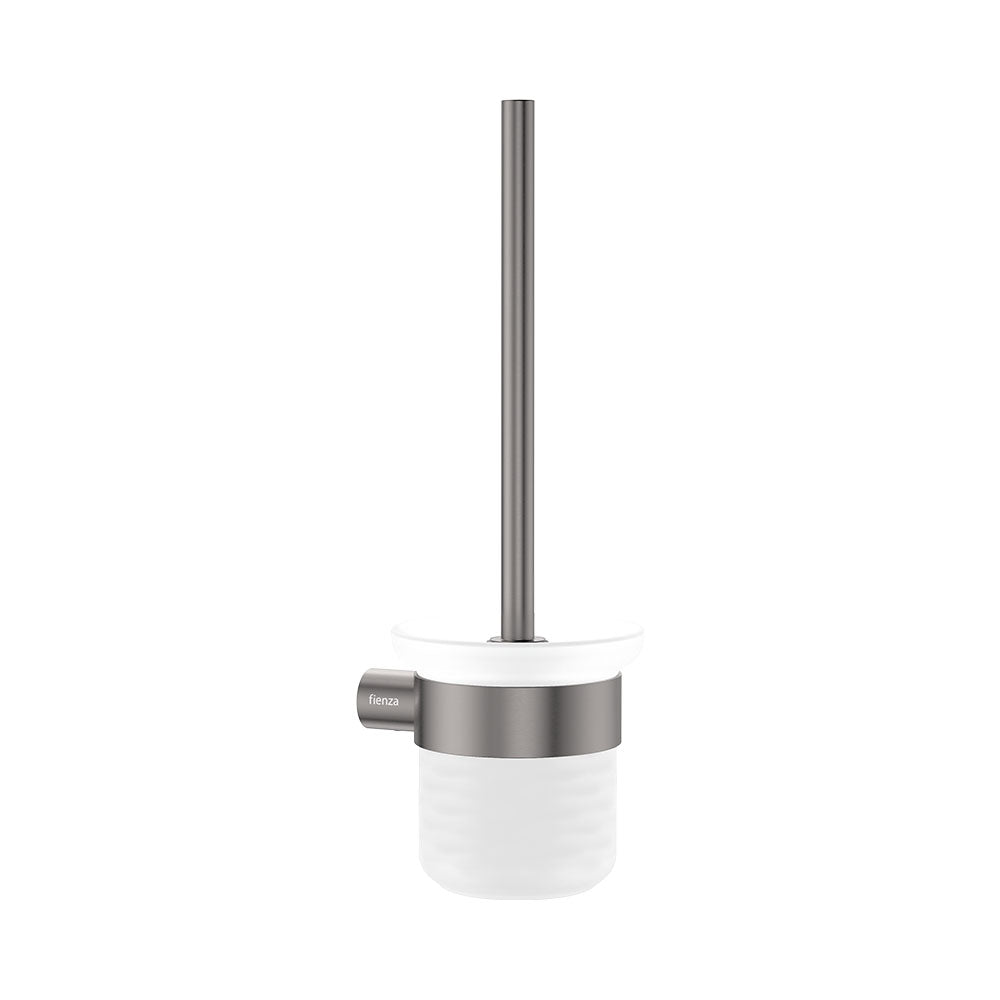 Empire Slim Toilet Brush &amp; Holder - Gun Metal