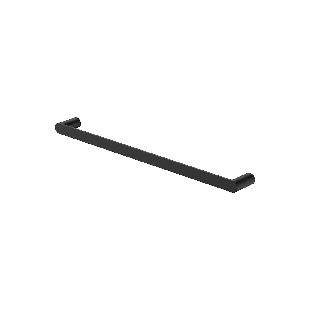 Empire Slim Single Towel Rail, 600mm - Matte Black