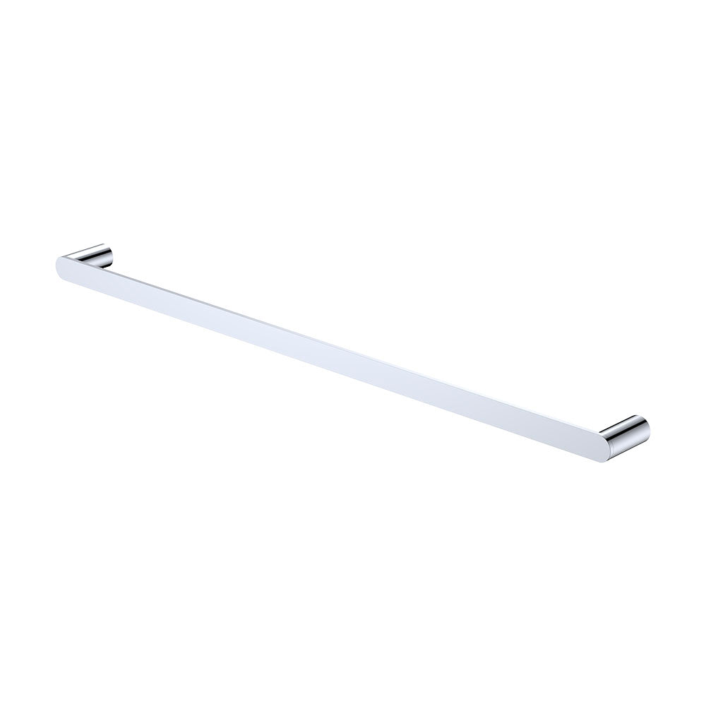 Empire Slim Single Towel Rail, 800mm - Chrome
