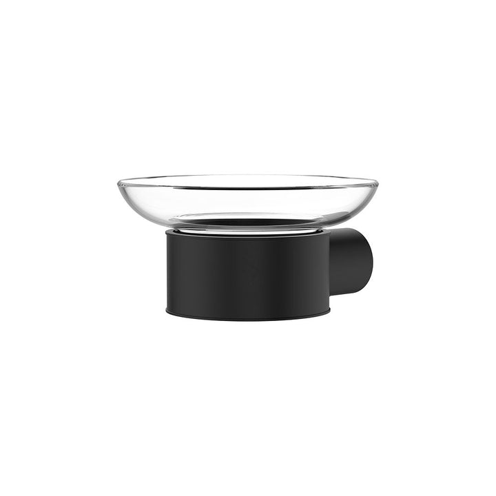 Empire Slim Glass Soap Dish - Matte Black