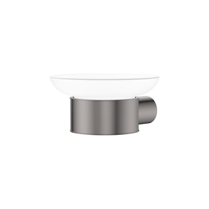 Empire Slim Glass Soap Dish - Gun Metal