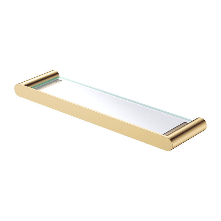 Empire Slim Glass Shelf - Urban Brass