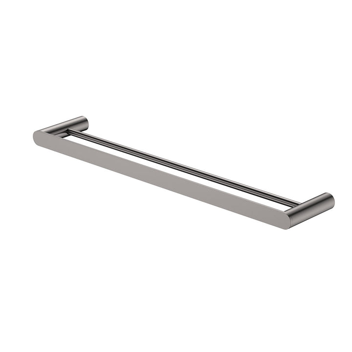 Empire Slim Double Towel Rail, 600mm - Gun Metal
