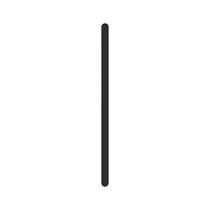 Empire Slim Vertical Heated Towel Rail, 60 x 900mm - Matte Black