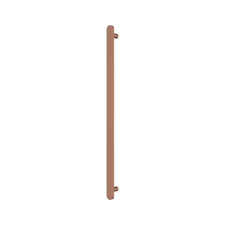 Empire Slim Vertical Heated Towel Rail, 60 x 900mm - Brushed Copper