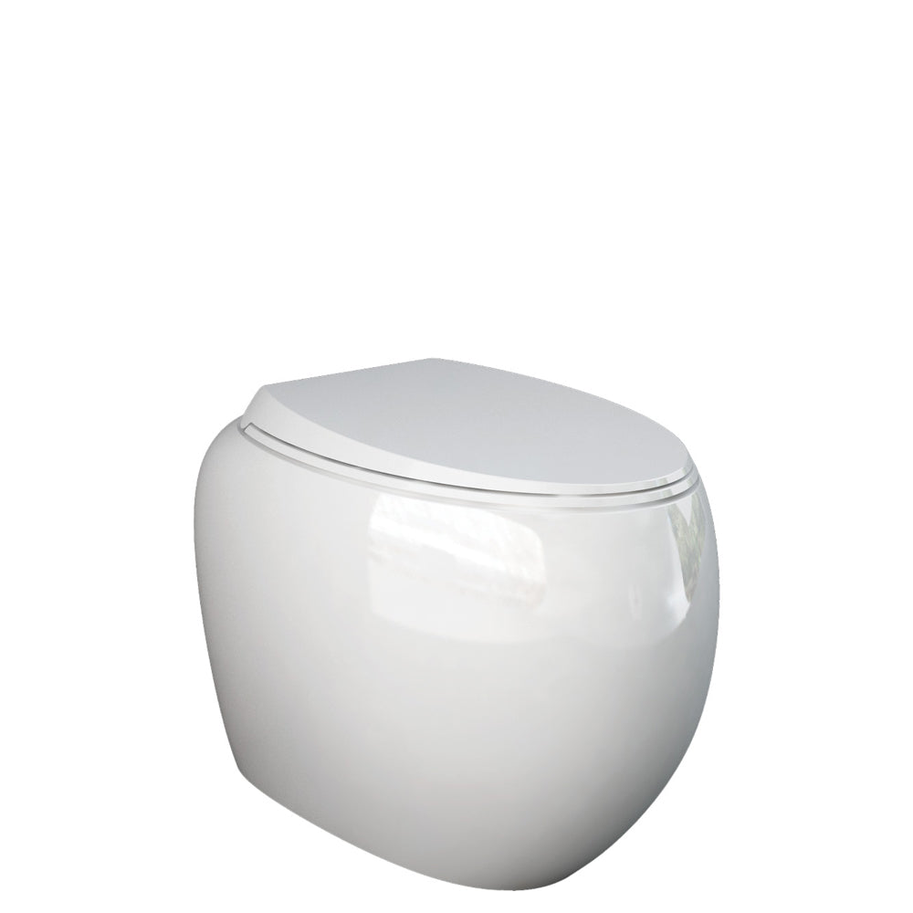 RAK Cloud Wall-Faced Toilet Suite, Alpine Gloss White - lifestyle
