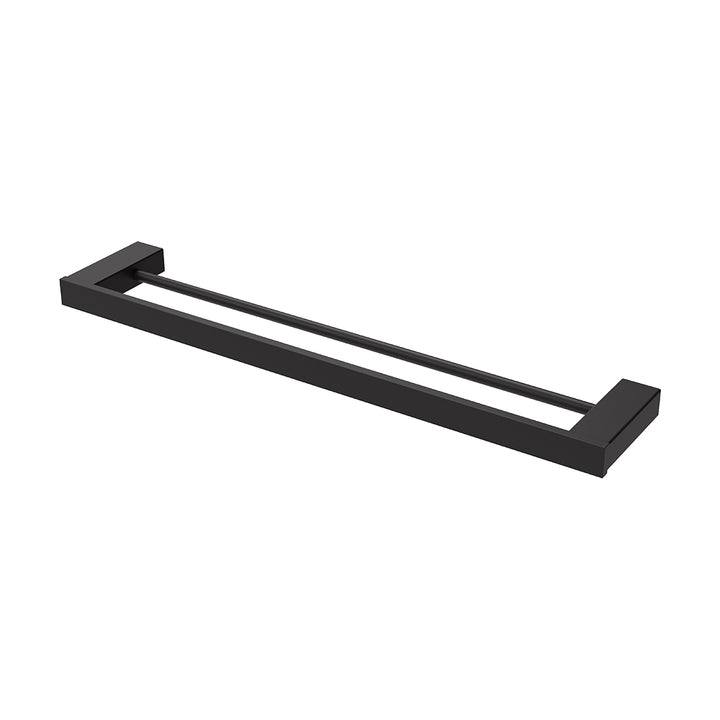 Koko Double Towel Rail, 610mm - Matte Black