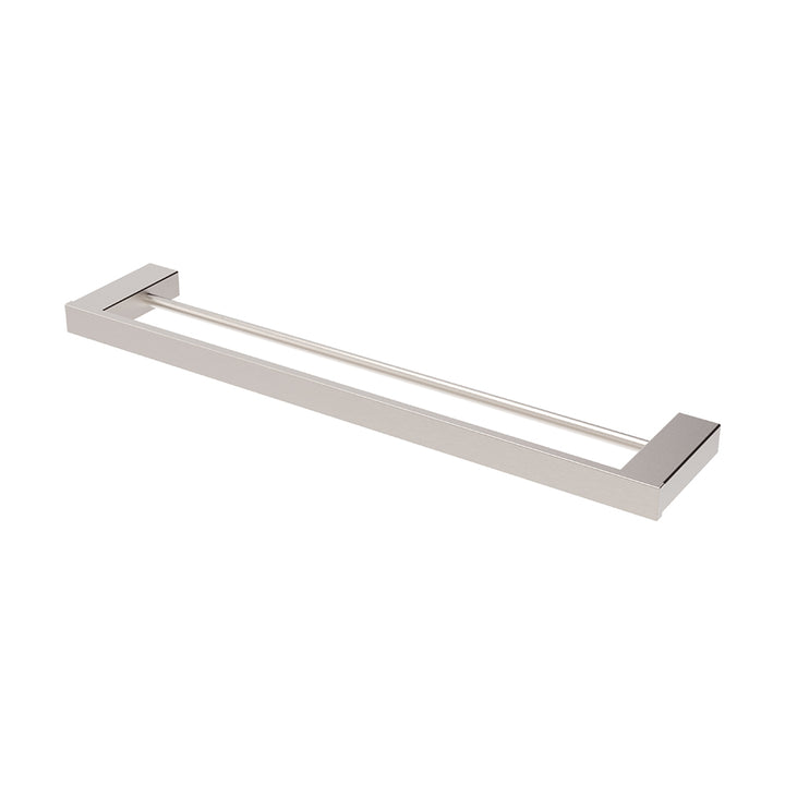 Koko Double Towel Rail, 610mm - Brushed Nickel
