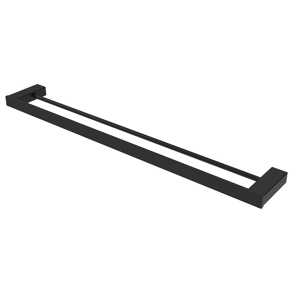 Koko Double Towel Rail, 810mm - Matte Black