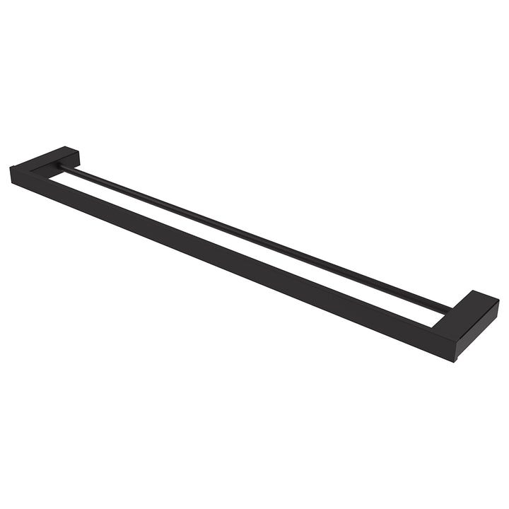 Koko Double Towel Rail, 810mm - Matte Black