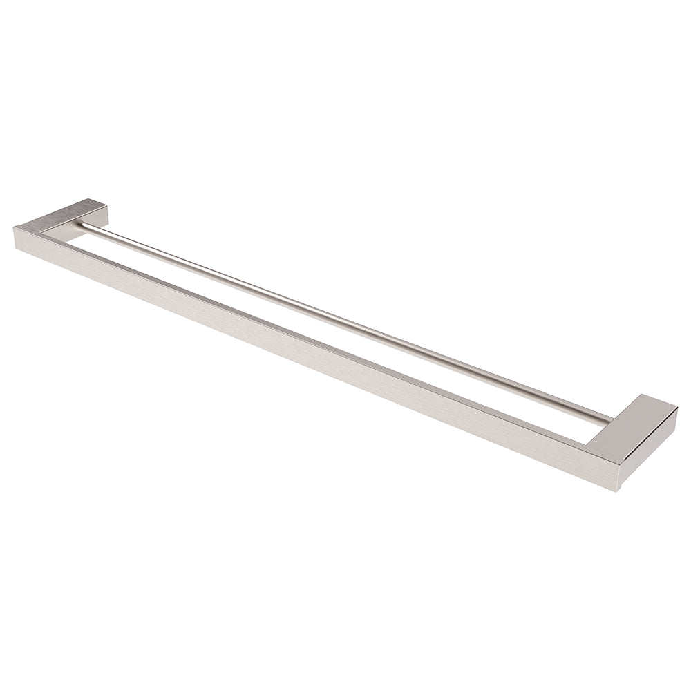 Koko Double Towel Rail, 810mm - Brushed Nickel