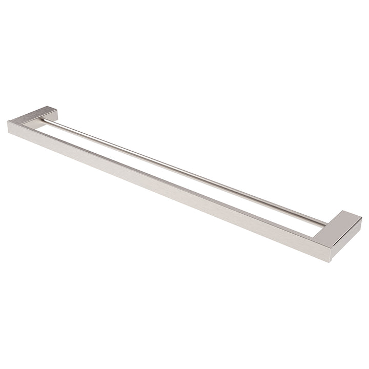 Koko Double Towel Rail, 810mm - Brushed Nickel