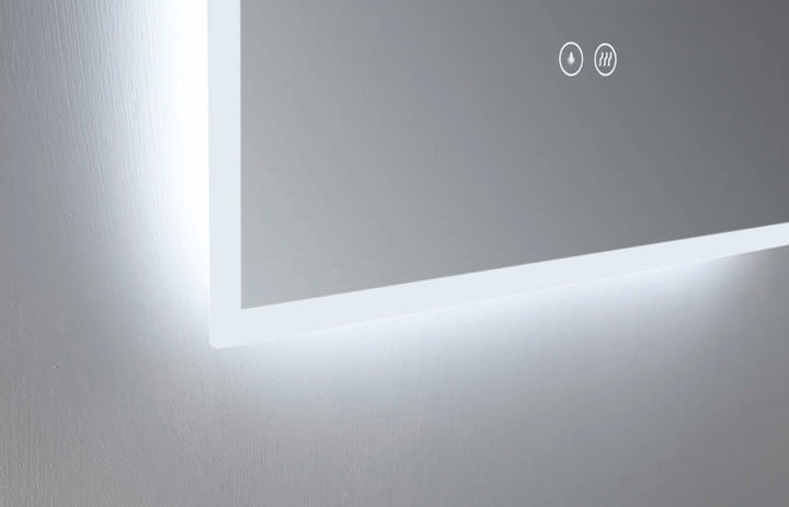 Arch LED Mirror Frameless detail view