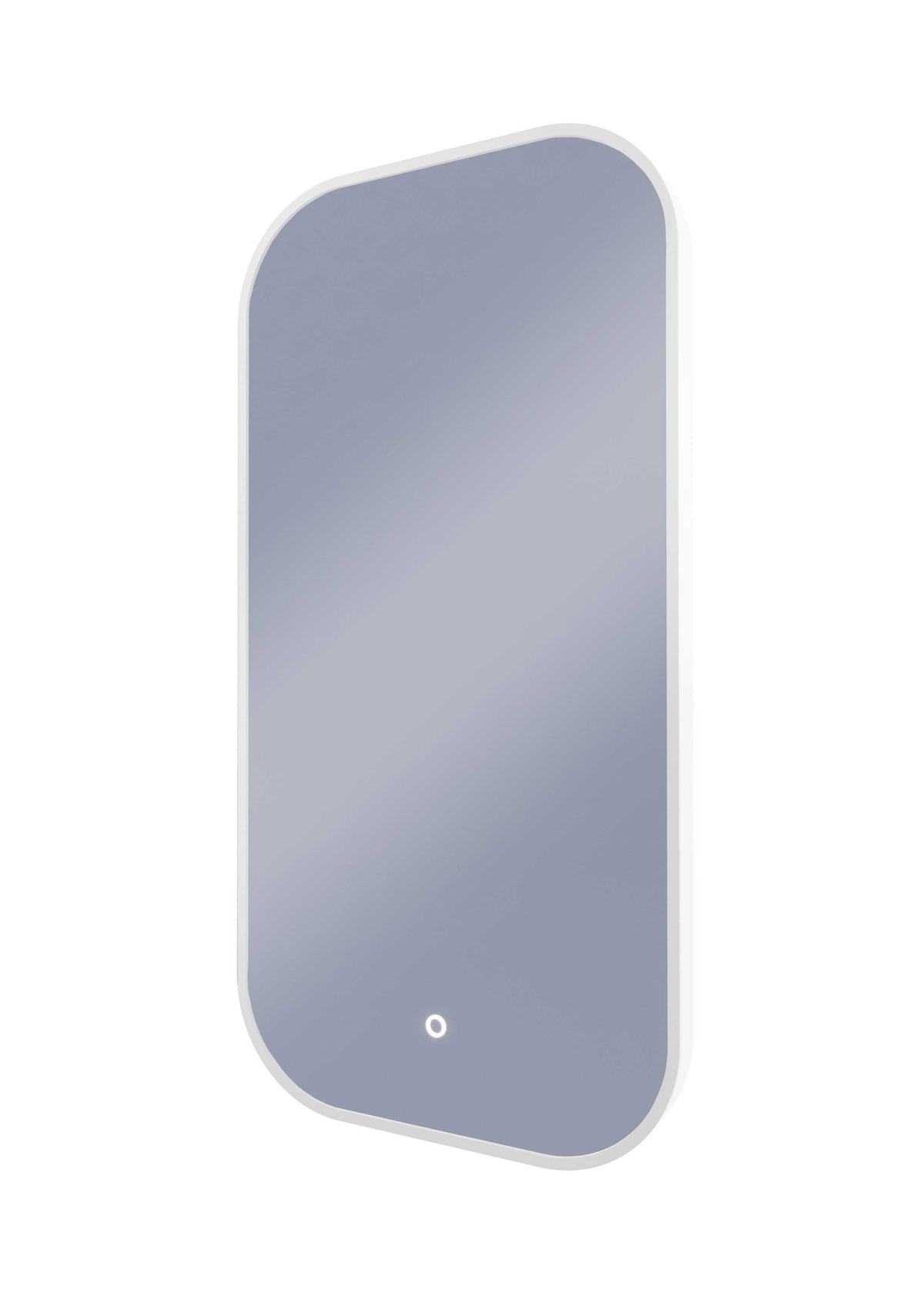 Framed I Series Soft Rectangle LED Mirror Milano White