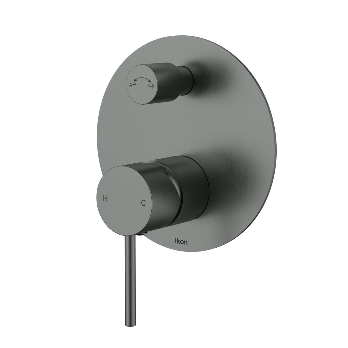Hali Wall Mixer Diverter - Gun Metal