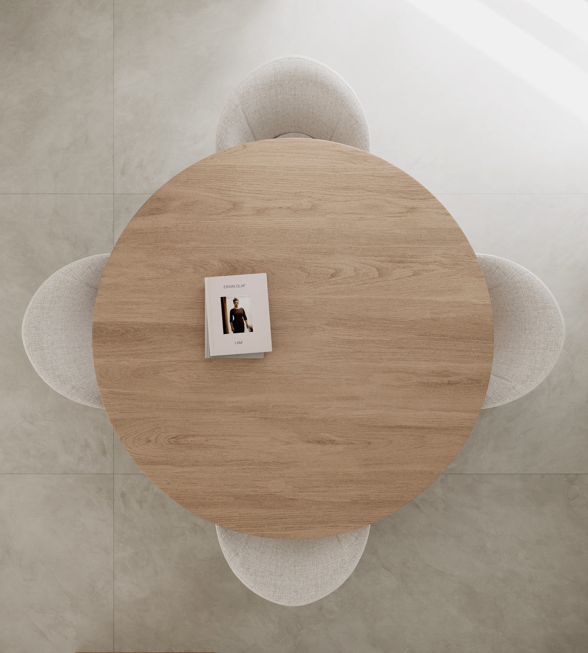Dekton Kedar in a kitchen, overhead view