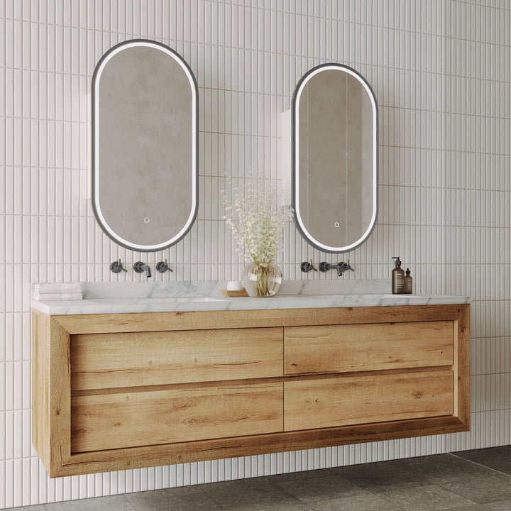 Capsule LED Shaving Cabinet Georgian Metal