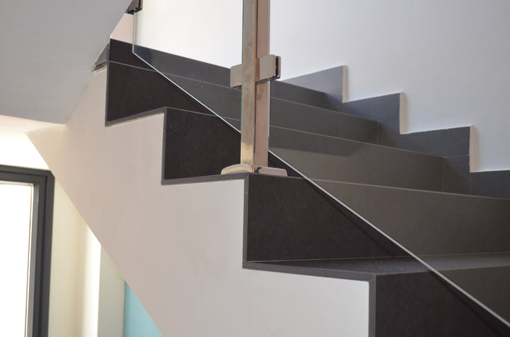Eter Dekton 8mm in a hallway or staircase setting