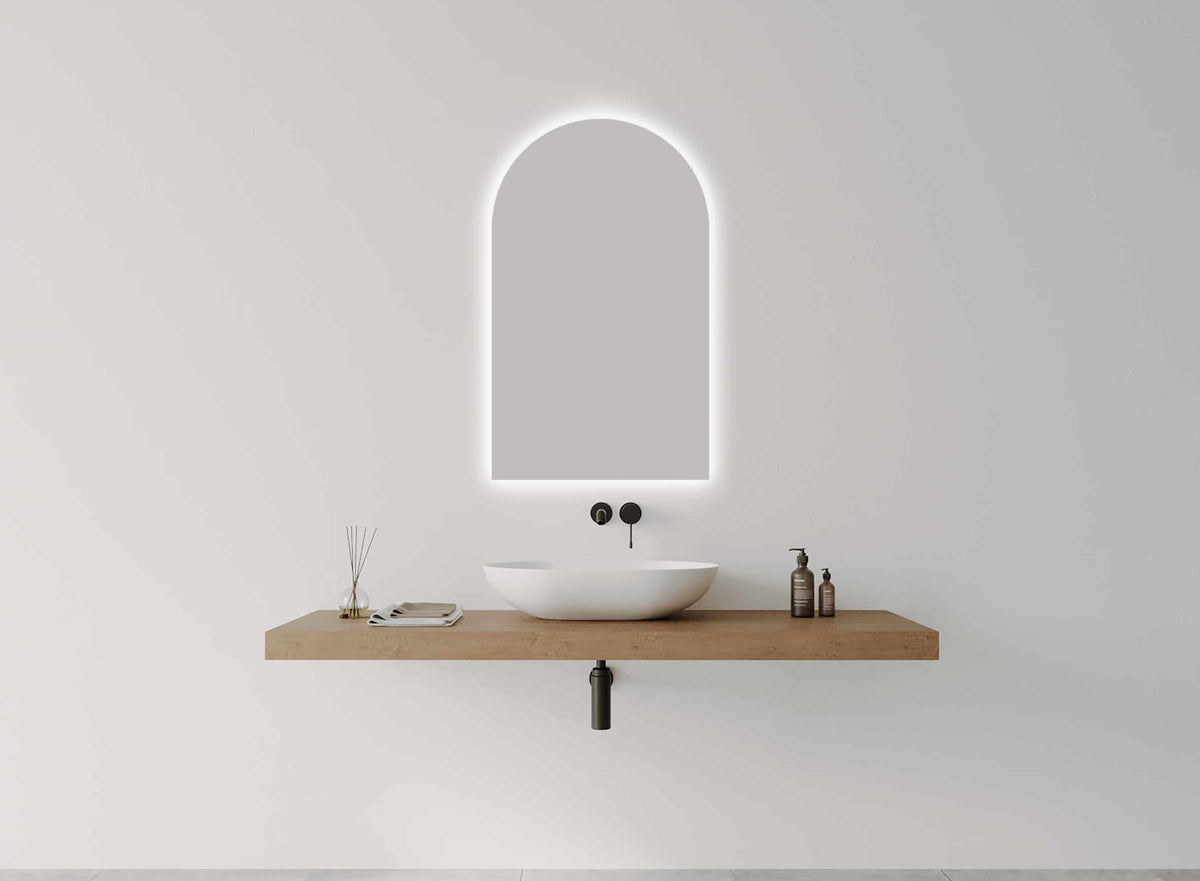 A Series Arch LED Mirror detail view 2