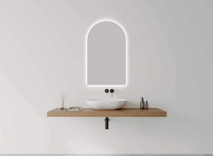 A Series Arch LED Mirror detail view 2