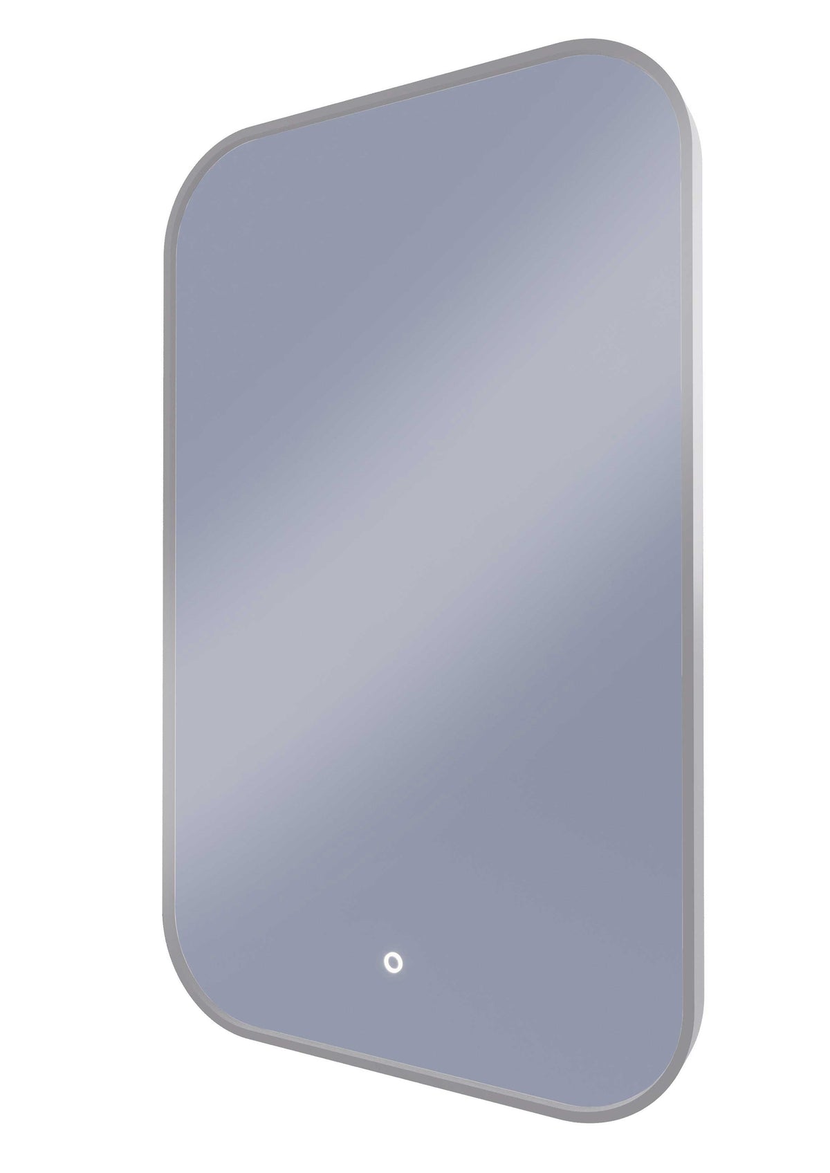 Framed I Series Soft Rectangle LED Mirror Brits Nickel