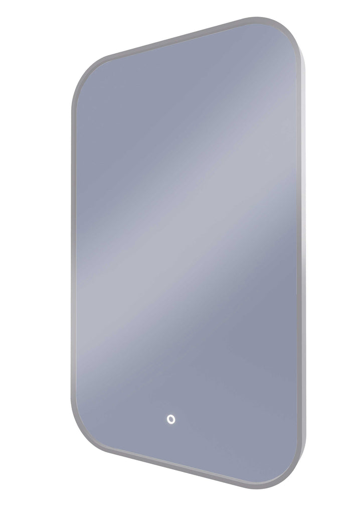 Framed I Series Soft Rectangle LED Mirror Brits Nickel