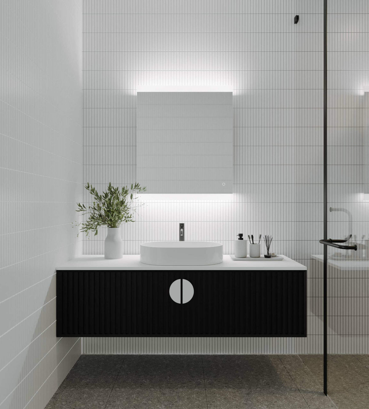 Miro LED Mirror with Bluetooth Speakers