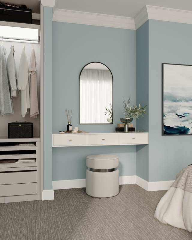 Modern Arch Mirror with Portable Magnifier Georgian Metal product view 6